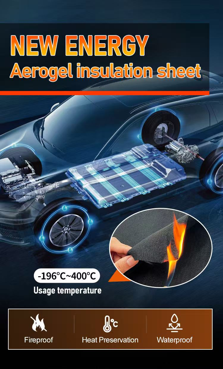 Greenergy Thermal Insulation Silica Aerogel Padding Blanket Aerogel for New Energy Cars