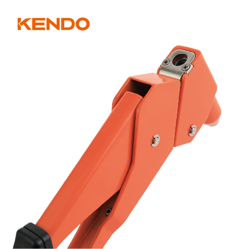 Kendo Hand Riveter with Revolving Head and Die Cast Aluminium Housing for Durability and Light Weight