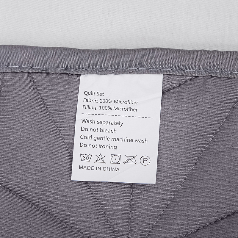 Factory Price 3PCS Quilting Solid Color Microfiber Bedspread with Two Pillowcases for Coverlet Bed Cover Set