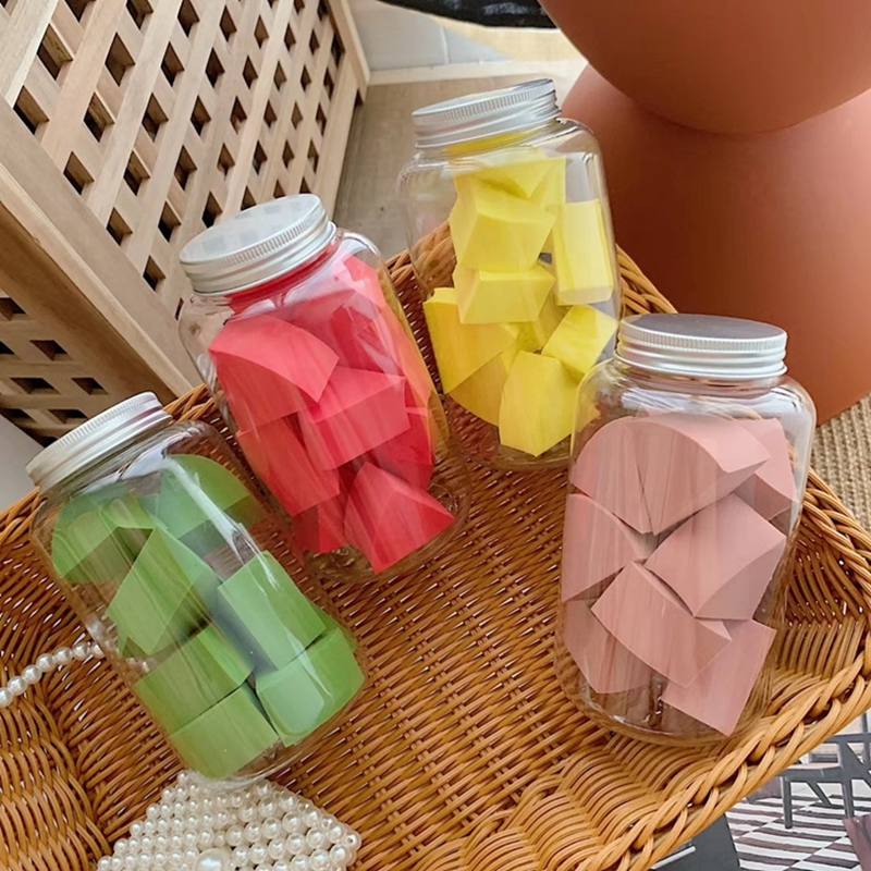 Factory Wholesale 12PCS Triangle Shape Microfiber Latex Free Mini Colorful Beauty Cosmetic Puff Makeup Sponge