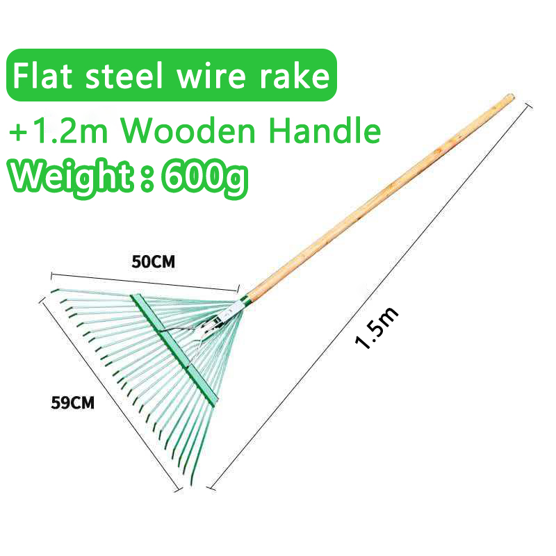 Factory Garden Tools Lightweight Leaf Rake Perfect for Yard Cleanup Rake
