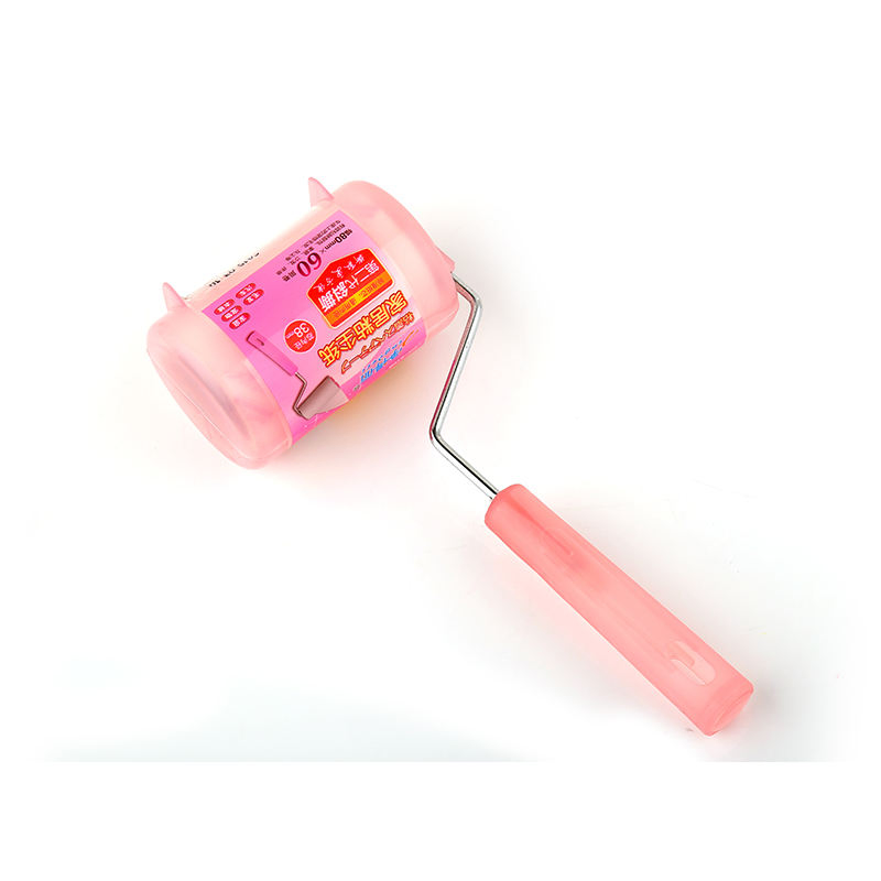 Household Pet Hair Remover Bed Clothes Cleaning Brushes Sticky Diagonal Tear Tape Paper Adhesive Lint Roller with Cover