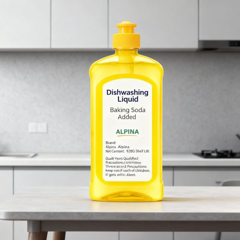 Refreshing Grapefruit-Scented Dishwashing Liquid Powerful Grease Removal, Gentle on Hands, Sparkling Clean Dishes