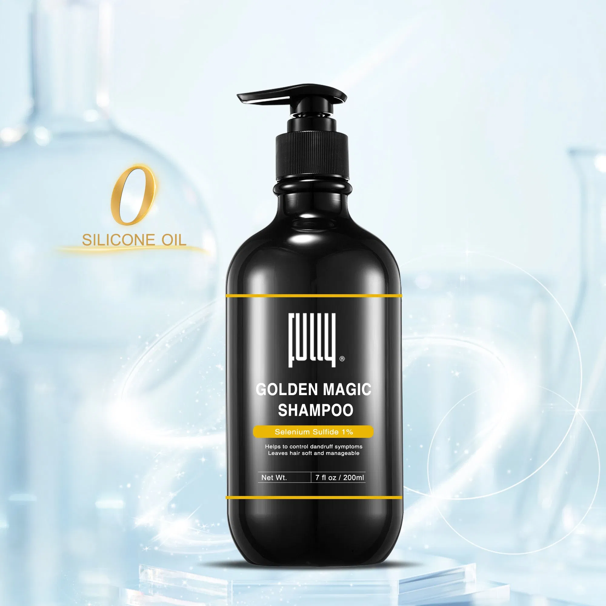 Support Customized Selenium Sulfide 1% Anti-Dandruff Shampoo Relieves Itching Anti Dandruff Shampoo