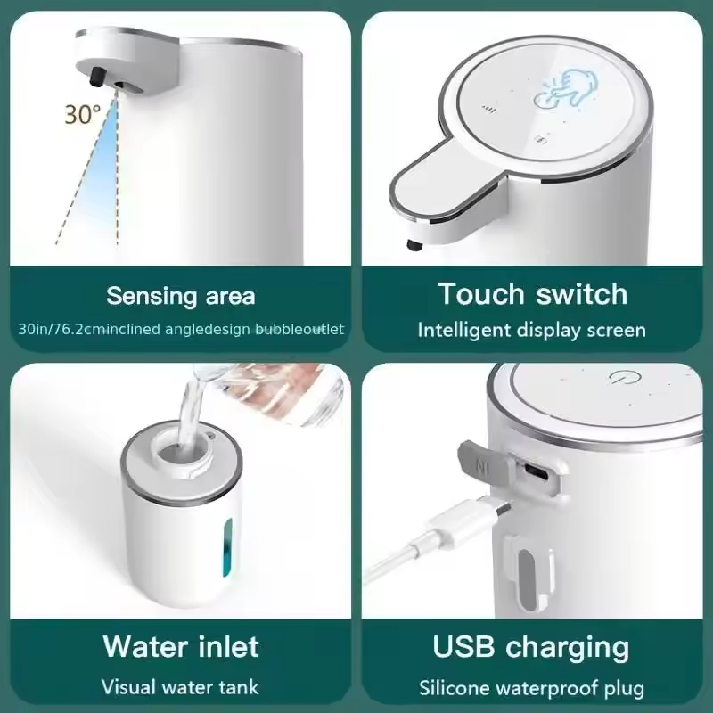 Automatic Soap Dispenser Foam Soap Dispenser Touchless Hand Liquid Foaming Dispenser Machine for Bathroom