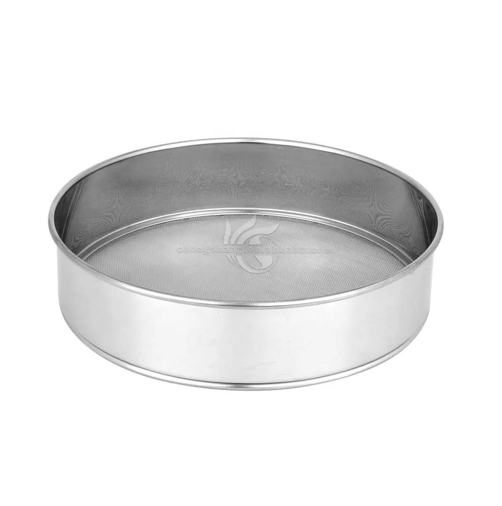 Sieves Fine Mesh Strainer Set of Stainless Steel Sifter Round Flour Sieve for Baking Straining Powdering