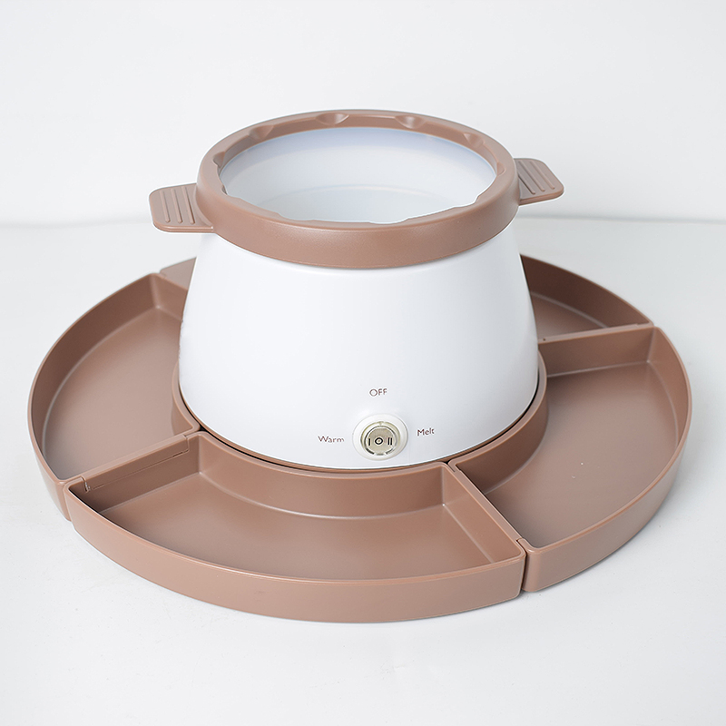Versatile Cheese & Chocolate Melting Pot with Dividers Durable PP Material Candy Melting Pot Chocolate Melter Best Chocolate Melter Candy Melt Warmer