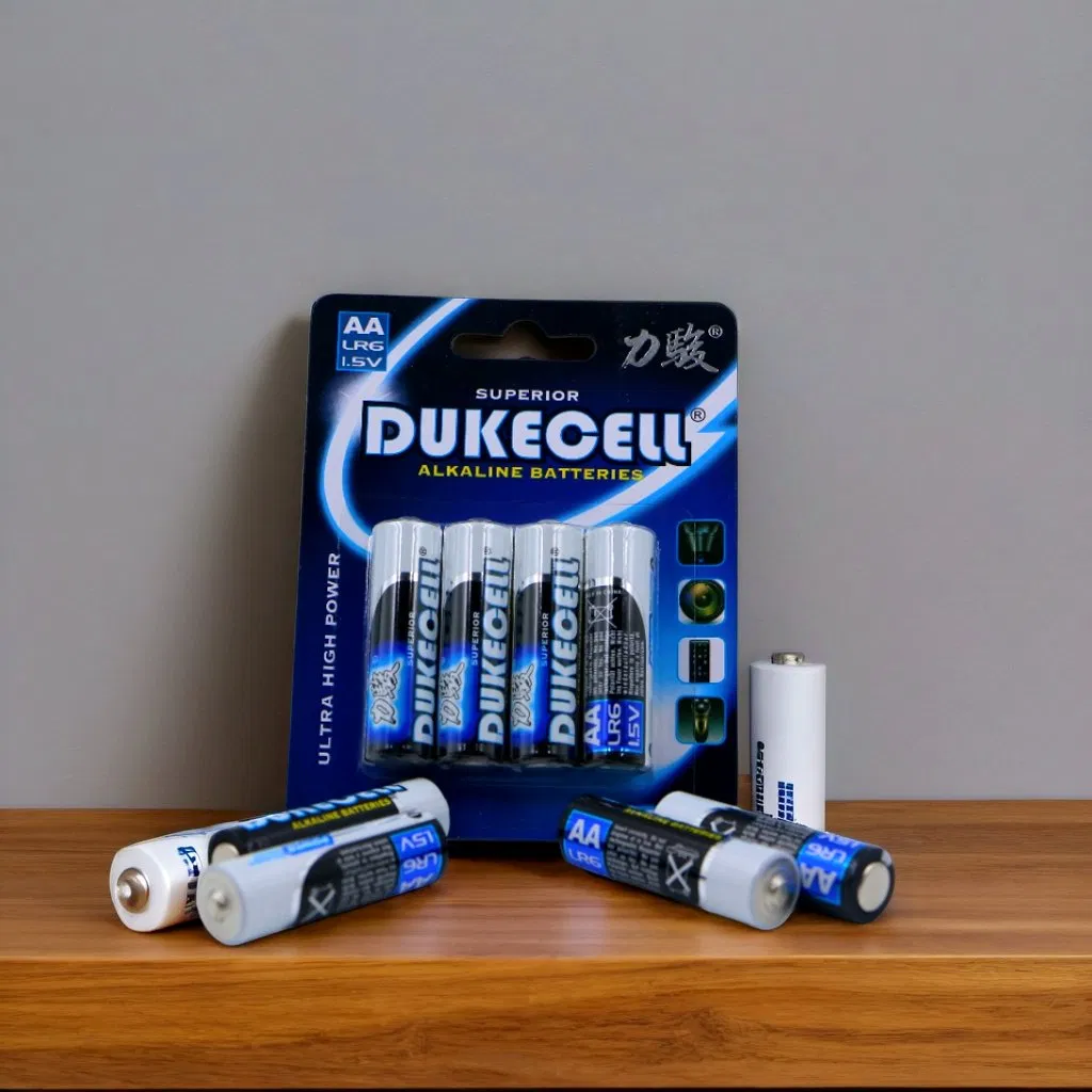 AA Batteries 1.5V 6b Packing Super Grade for Motor Toy Mouse Calculator Battery 1.5V Lr6 AA Alkaline Battery