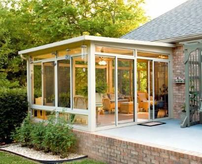 Aluminum Transparent Glass Winter Garden Beautiful Aluminum Sunroom