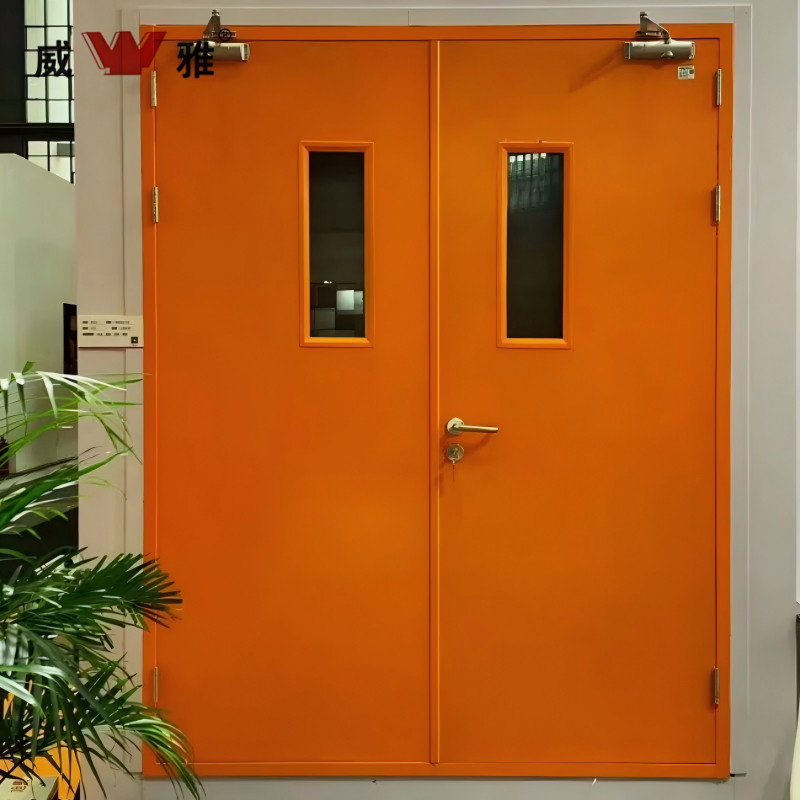 Certified Steel Grade Fire Resistant Residential Security Steel Door for Multifamily Buildings