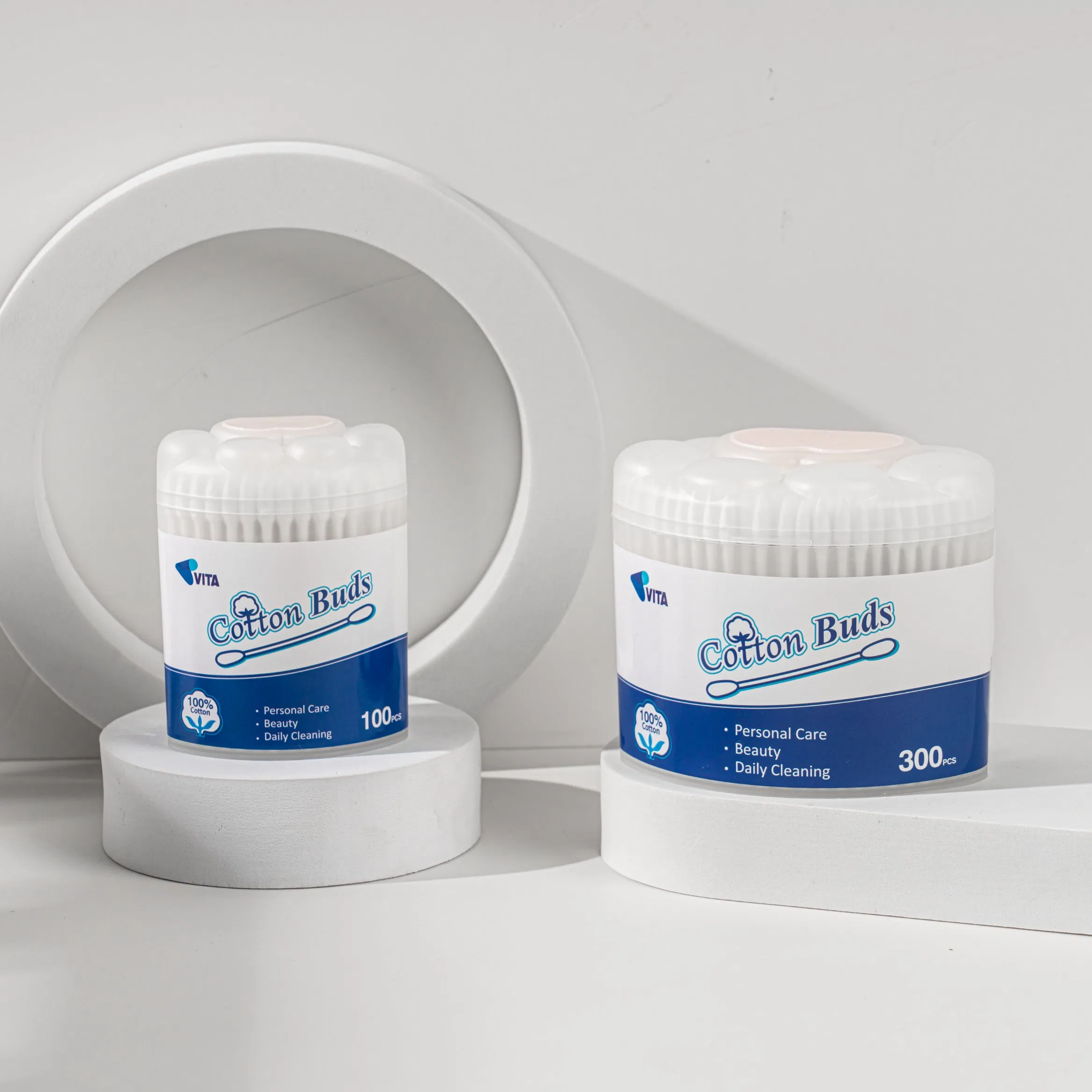 100PCS Disposable Paper Sticks Cotton Swabs for Effortless Makeup Application