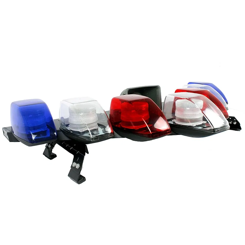 Светодиодная маячковая балка V7 с сиреной, красная