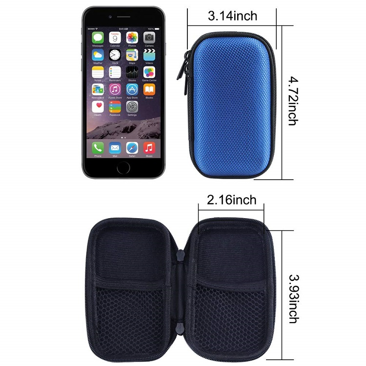 Чехол для наушников EVA с двойной молнией