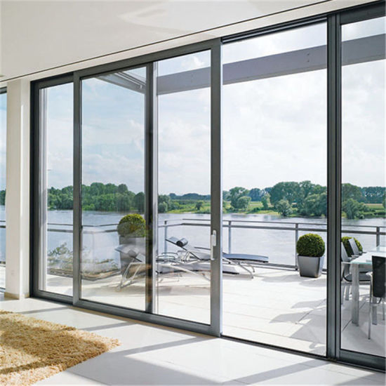 CE ISO9001 ISO14001 ISO45001 Hotel Apartment Free Design Australian Standard As2047 Matt Black Aluminum Double Glaze Sliding Doors & Window