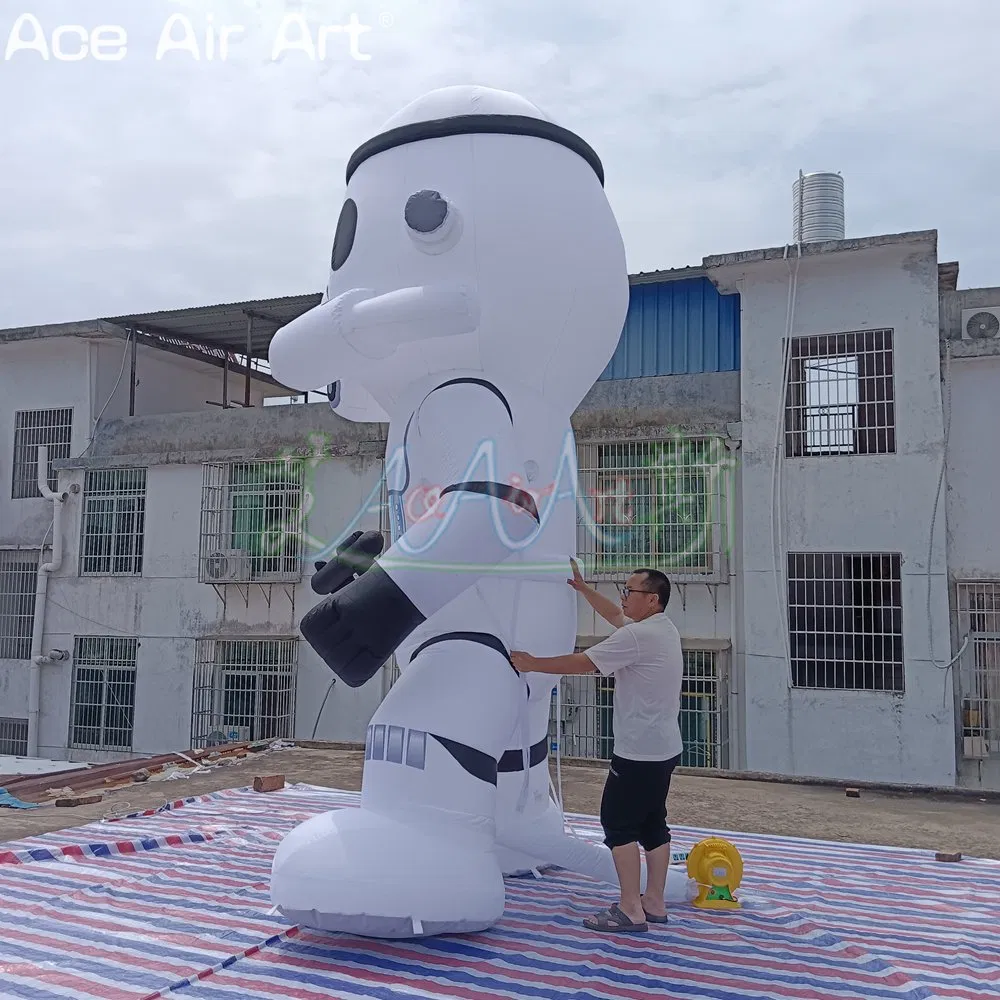 Wholesale Inflatable White Soldier Cartoon Star Wars Movie Character Inflatable Knight Balloon Decoration Model