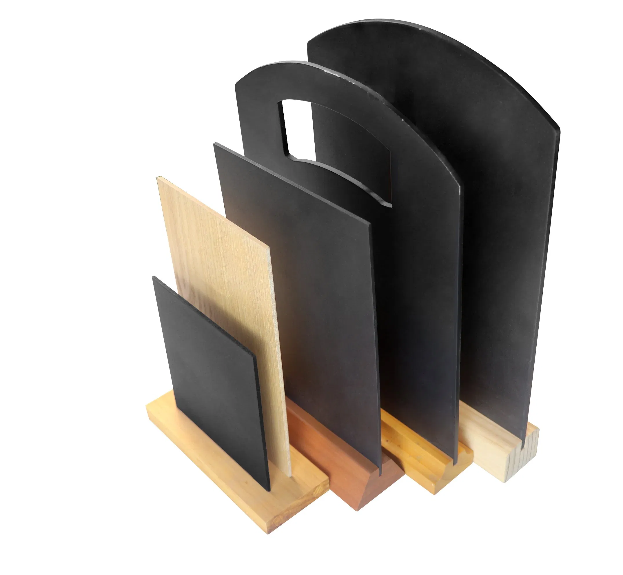 Custom Bamboo Rubber Acacia Beech Natural Simple Design Color Multi-Purpose Wood Table Menu Holder for Bitburger Brewery Blue Girl Beer