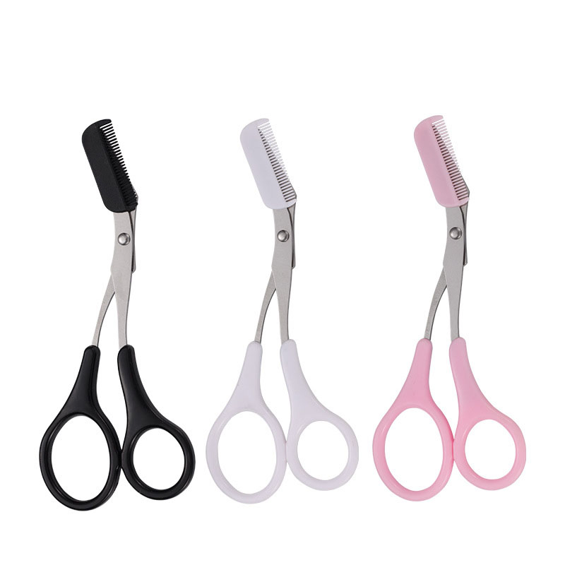 Wfactory Price Eyebrow Comb Trimming Scissors