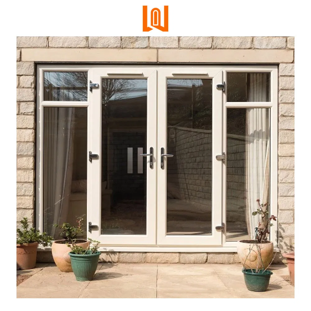 Wanjla European Style Double Glazed Plastic Glass Front French Doors