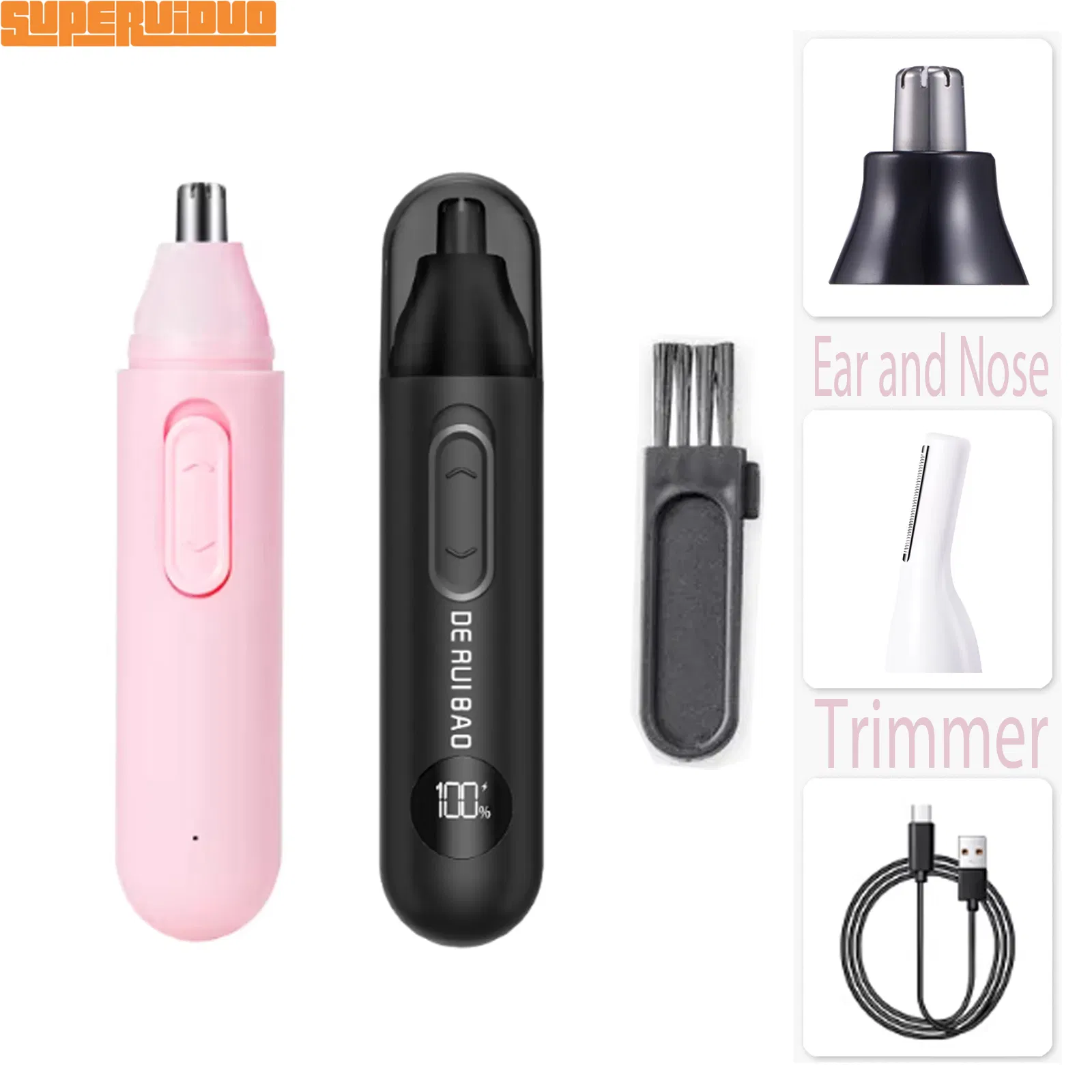 Ergonomic Grip for Precision Handling Ear and Nose Trimmer