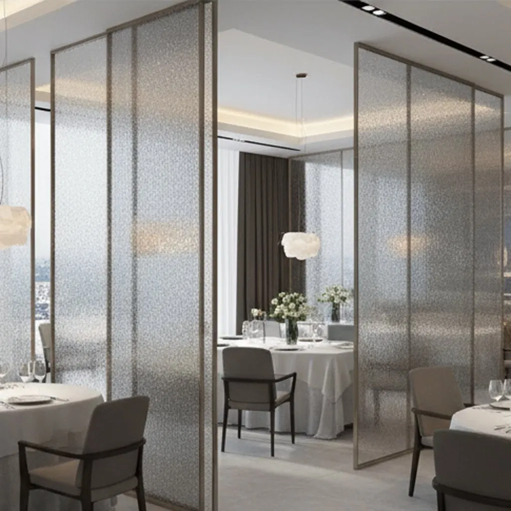 Decorative Mesh Glass Panels for Elegant Feature Wall Designs