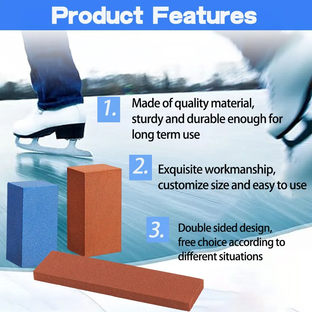 800 Grit White Corundum Silicon Carbide Abrasive Sharpening Stone Skate Sharpening Stone for Skate Blade