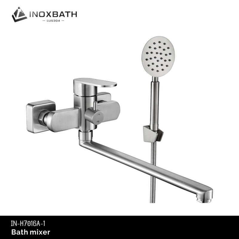 Настенный смеситель для ванны из нержавеющей стали