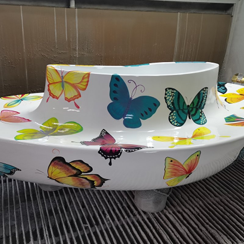 Modern Colorful Fiberglass Outdoor Decoration Center Planter Chair