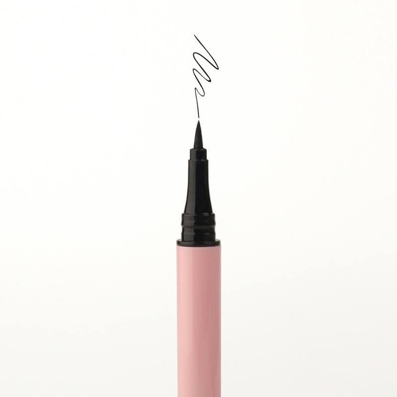 Long-Lasting Smudge-Proof Eye Liner Vegan Waterproof Liquid Eyeliner in Matte Black and Pink
