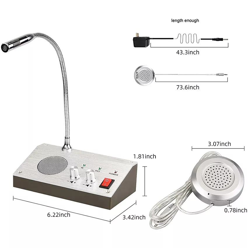 Двухсторонний переговорный комплект для окна