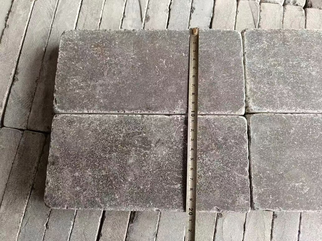 Chinese Bluestone Natural Anti-Limestone Antique Finish Blue Limestone for Outdoor Exterior Facade Floor Tile