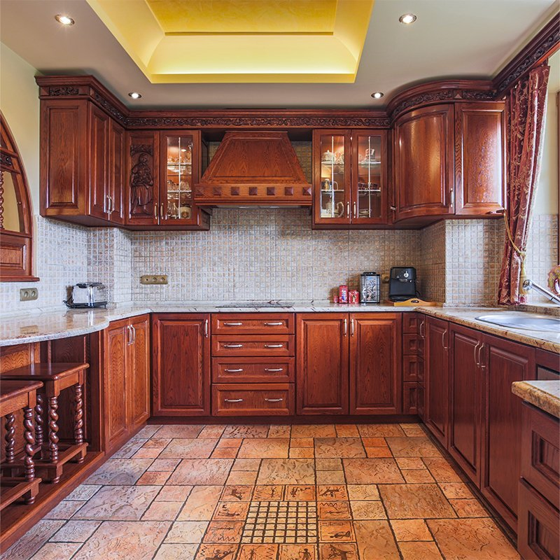 Reclaimed Wood Rustic Kitchen Cabinets with Handcrafted Metal Hardware