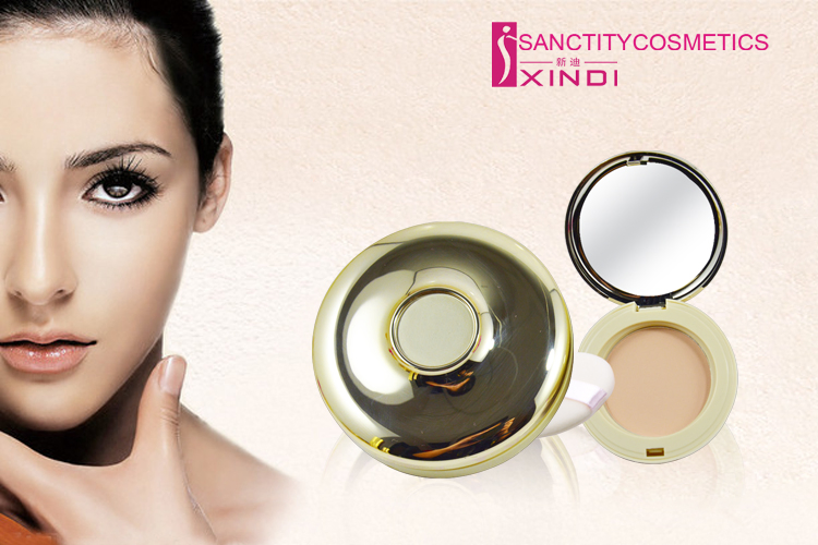 Highlighter Makeup Compact Powder with Powder Puff