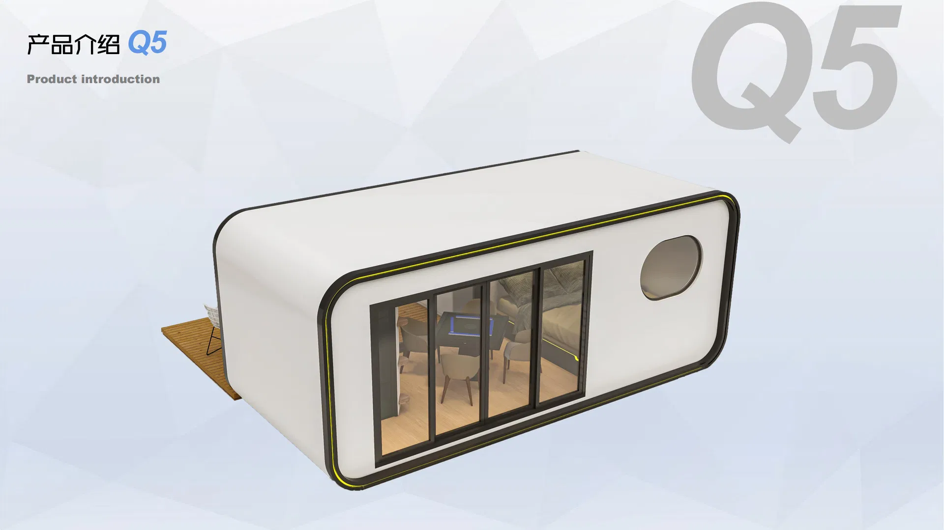 Space Capsule Creative Hotel Park Camping Sun Room