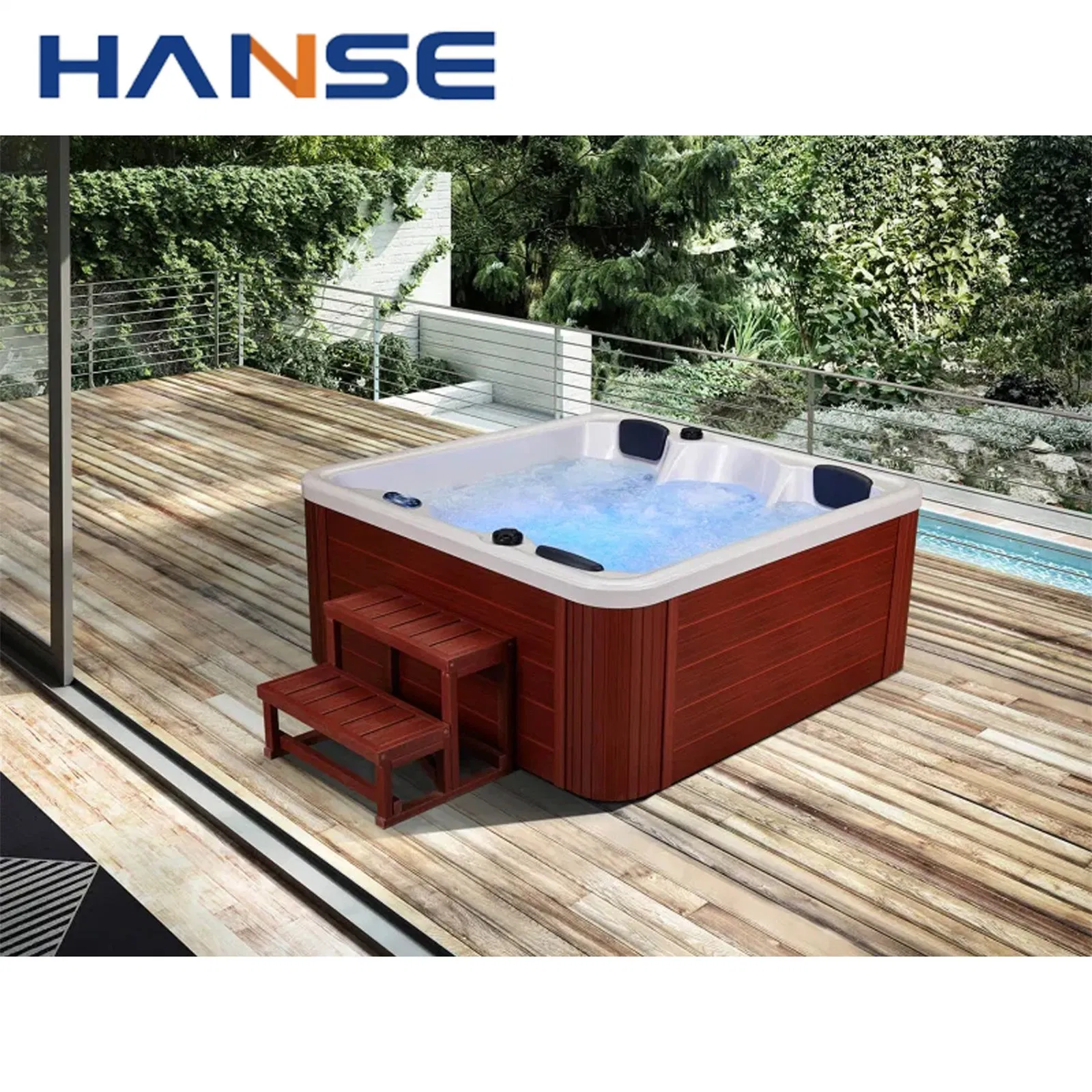 Акриловая СПА ванна с водопадом на 5 человек