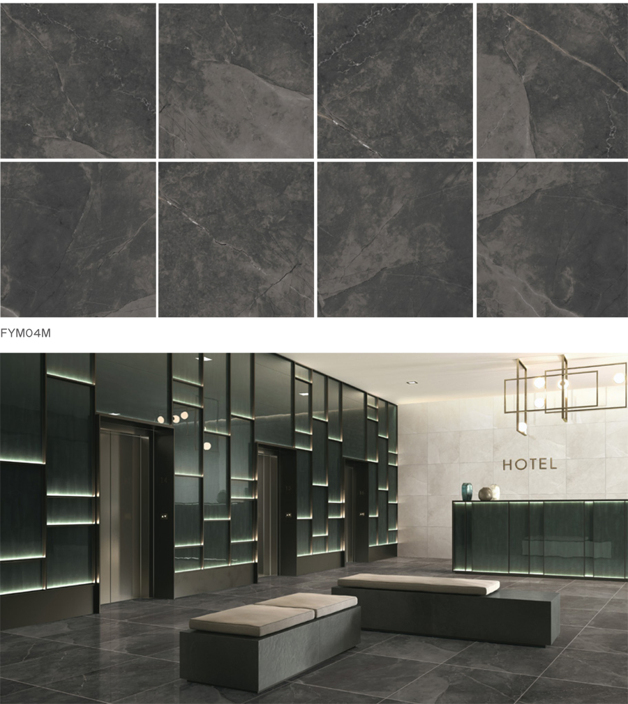 24" X24" Fantasy Marble Look Design Matt Surface Floor Tile for Commercial Project