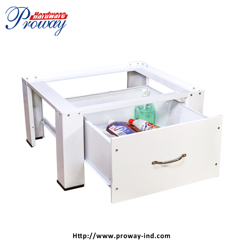 New Product Heavy Duty Laundry Appliance Balance White Storage Space Shelves Pedestal Washing Drying Machine Shelf Stand
