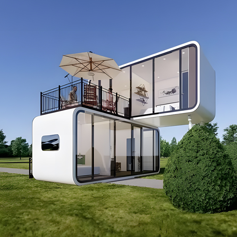 Innovative Apple-Inspired Smart Portable Space Cabin for Relaxation