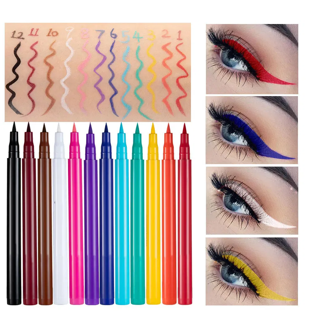 Colored Liquid Eyeliner Vegan Cruelty Free Long Lasting Smooth Eye Liner