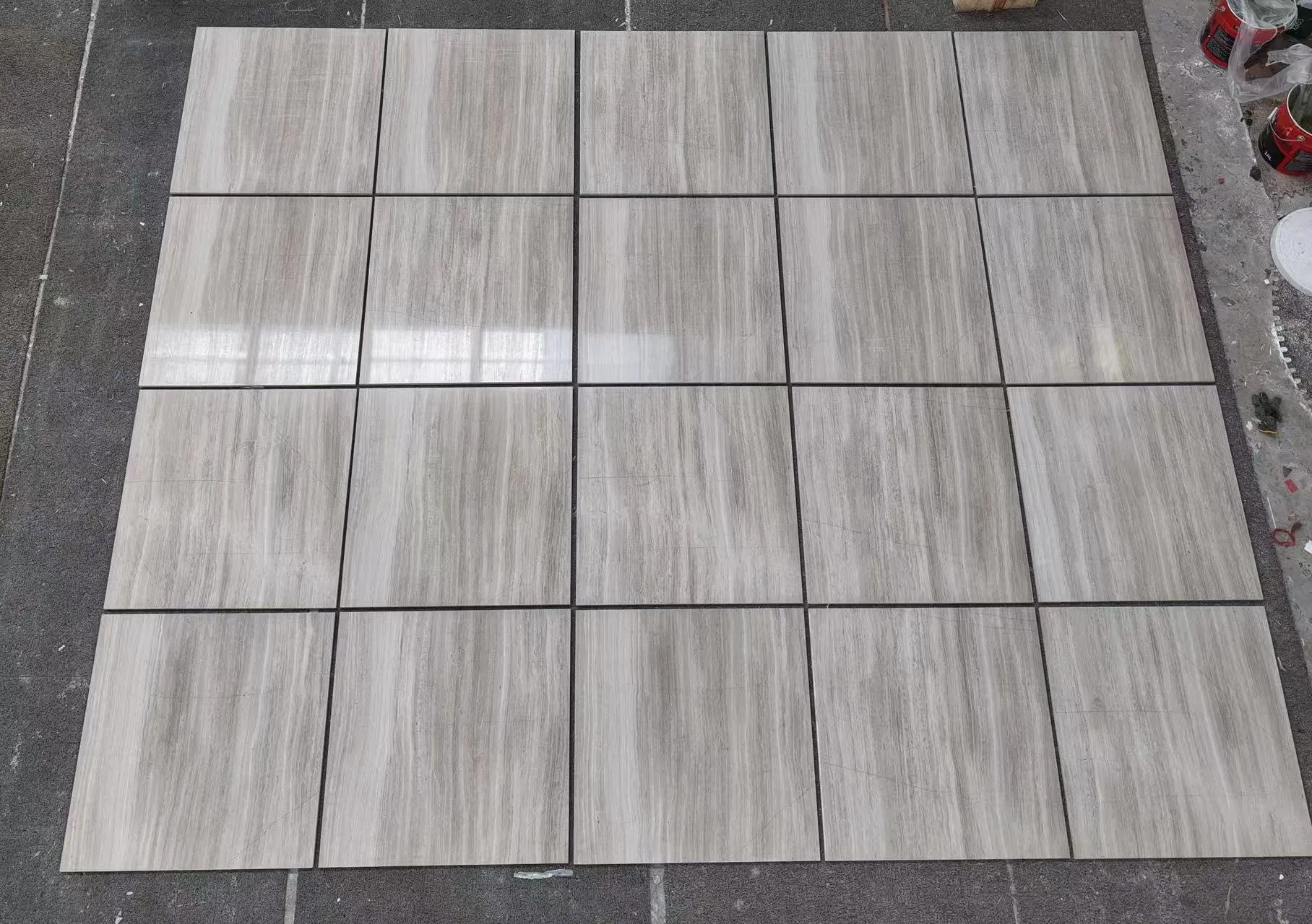 Natural Stone Marble Grey Wood Marble Decoration Material for Wall Cladding