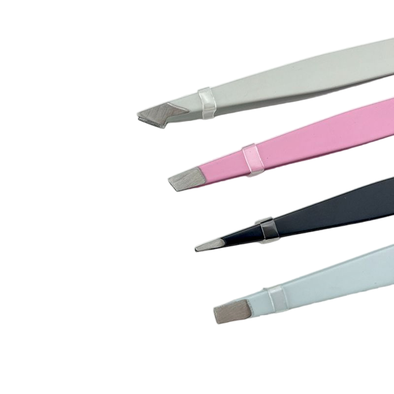 Durable Corrosion-Resistant Multifunctional Stainless Steel Slanted Eyebrow Tweezer