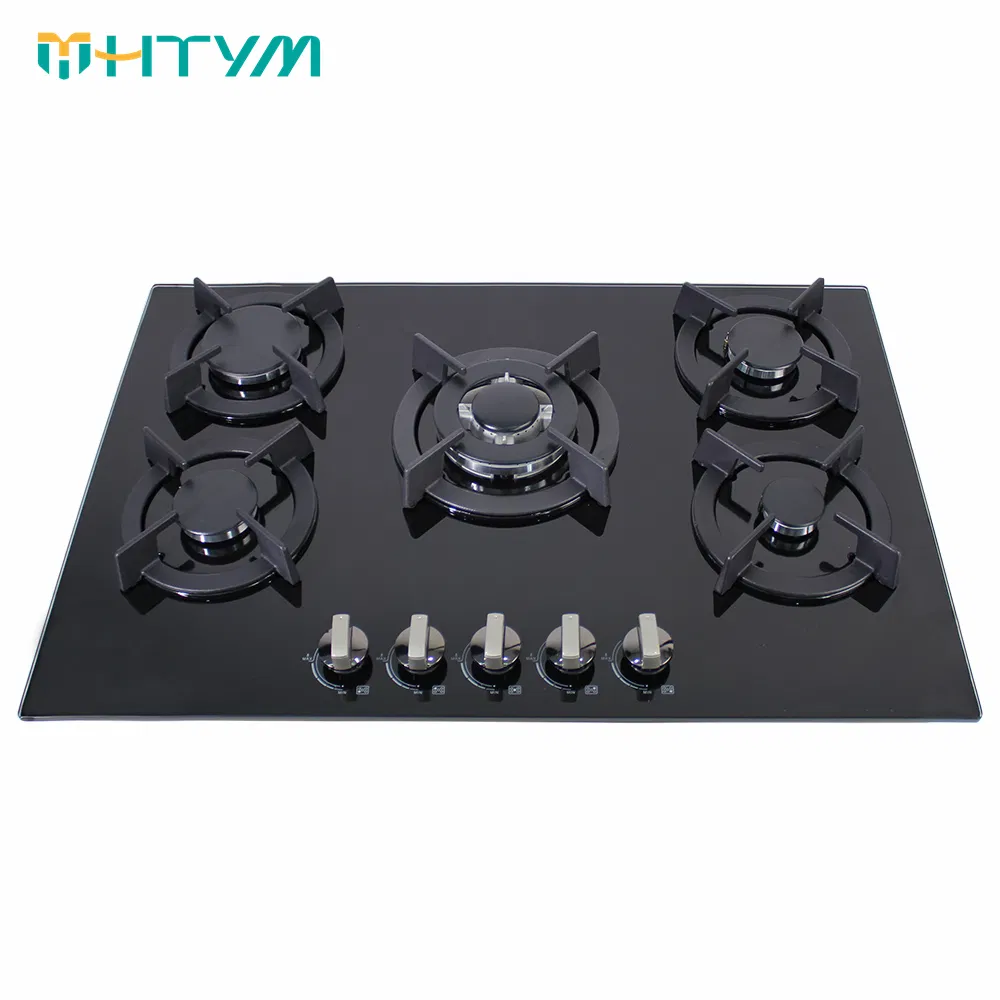5 Burners Gas Stove with High Heat Power and Front Control Gas Hob