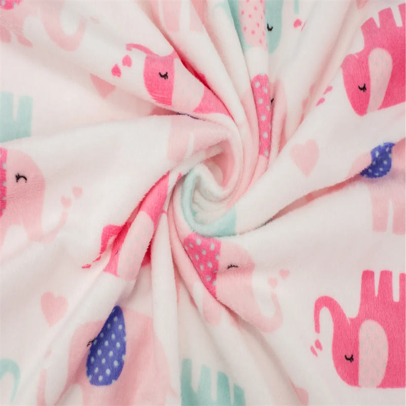 Stand-out Fade Resistance Baby Blanket 100% Polyester Double Ply Super Soft Minky Blankets