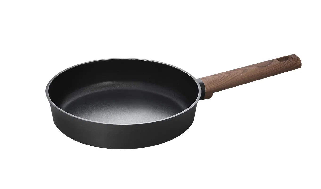 Factory Direct Selling Die-Cast Aluminum Frypan for Home and Outdoor Frying Cooking