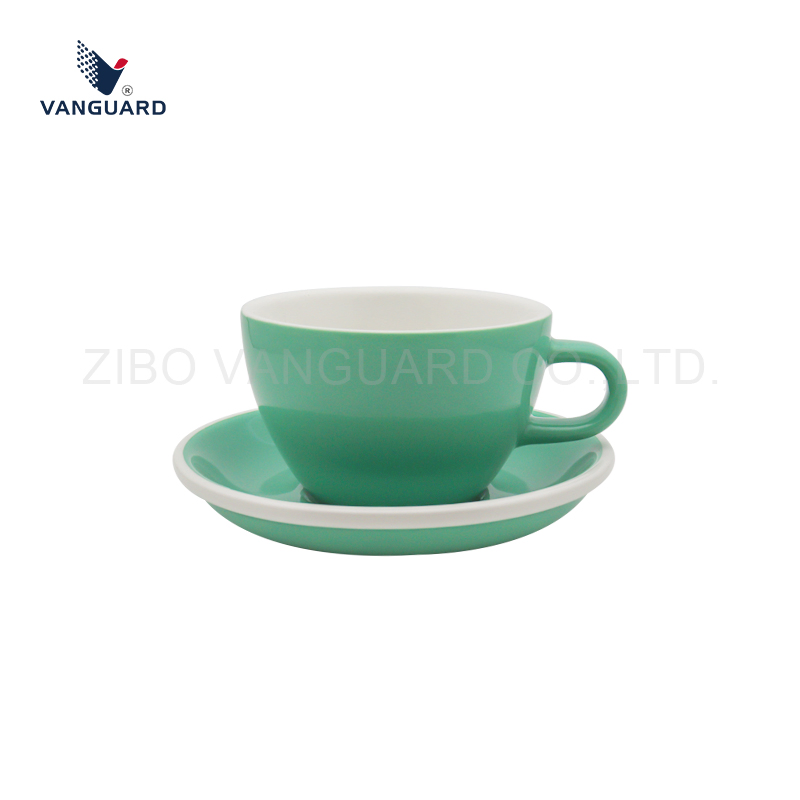 Набор керамических чашек для чая и кофе с блюдцами