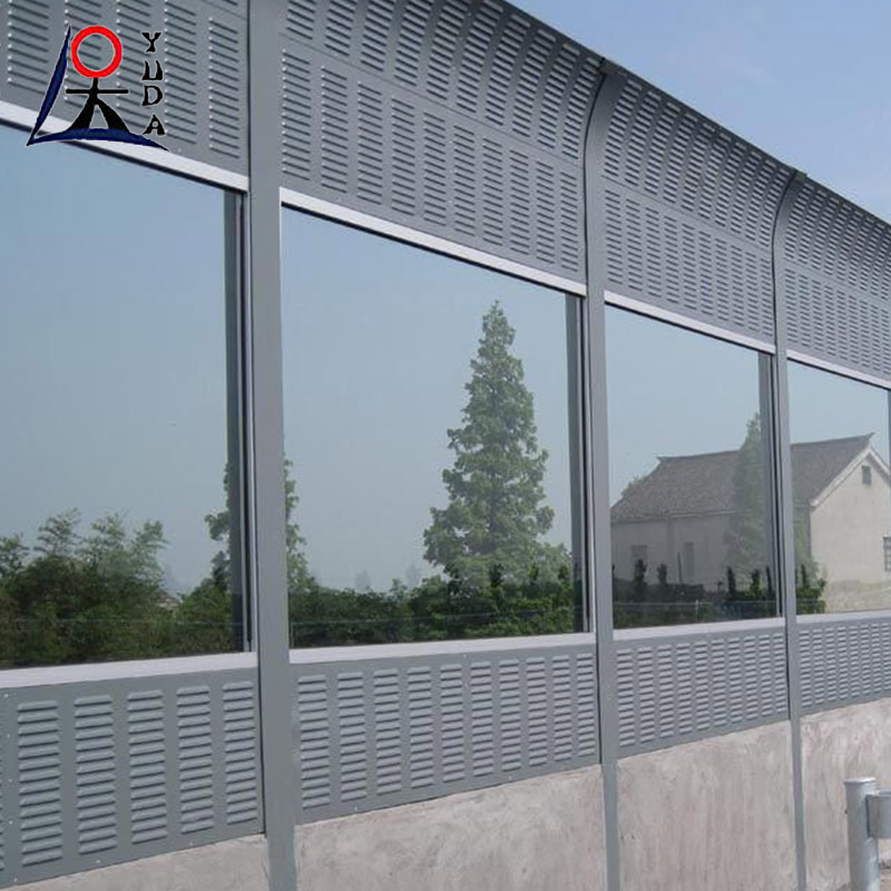 Galvanized Steel Sound Barrier Railway Highway Metal Soundproof Wall