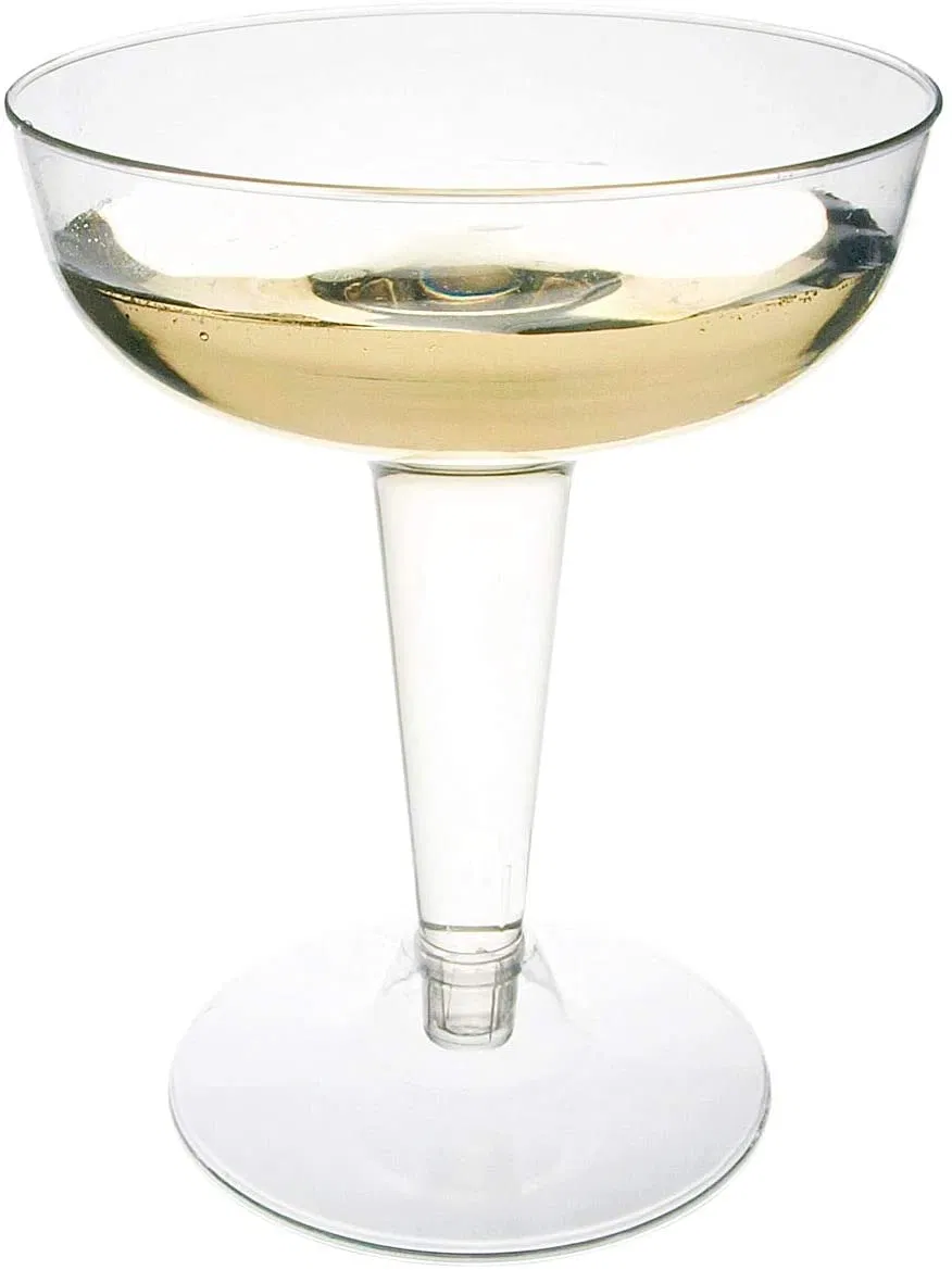4 Ounce Party Essentials Unbreakable Clear Plastic Champagne Glasses for Gustave Lorentz Chapuy Charles Mignon