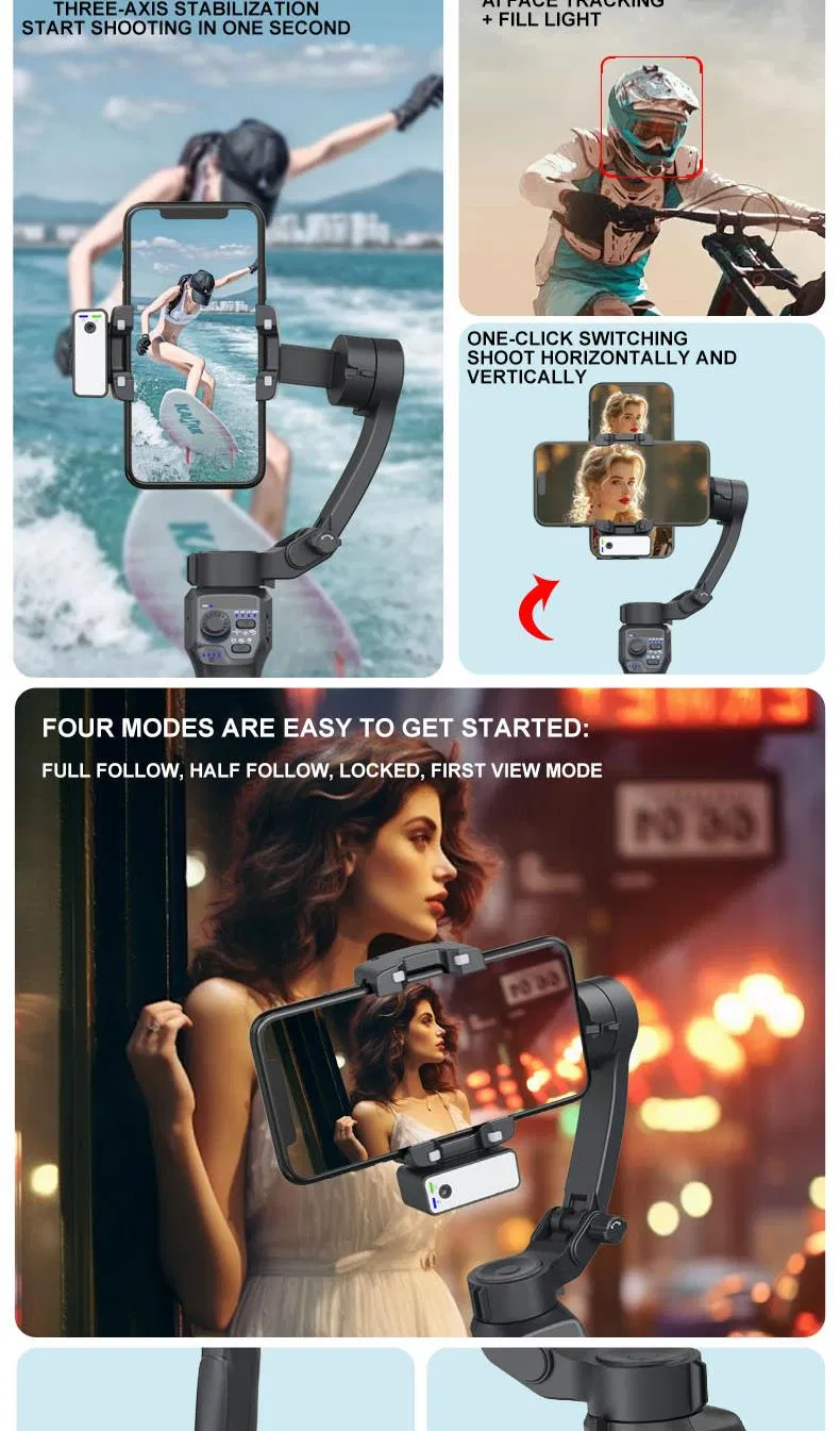 Стабилизатор F11 для смартфона с автотрекингом лица