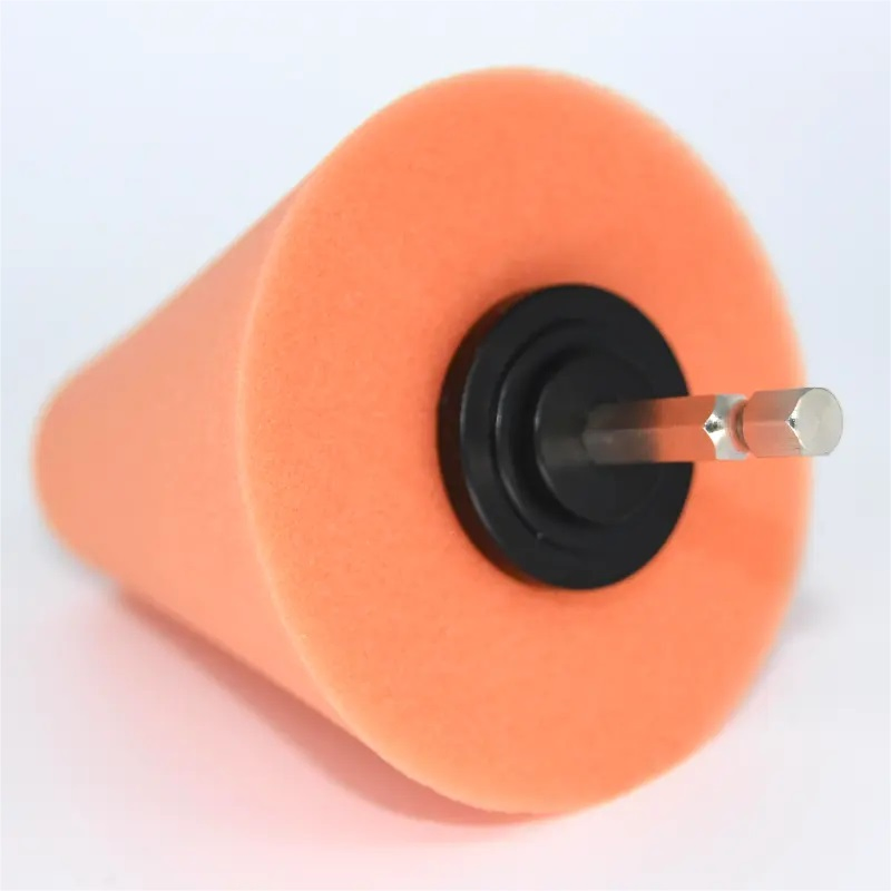 Cone Car Wheel Hub Drill Buffing Sponge Pad