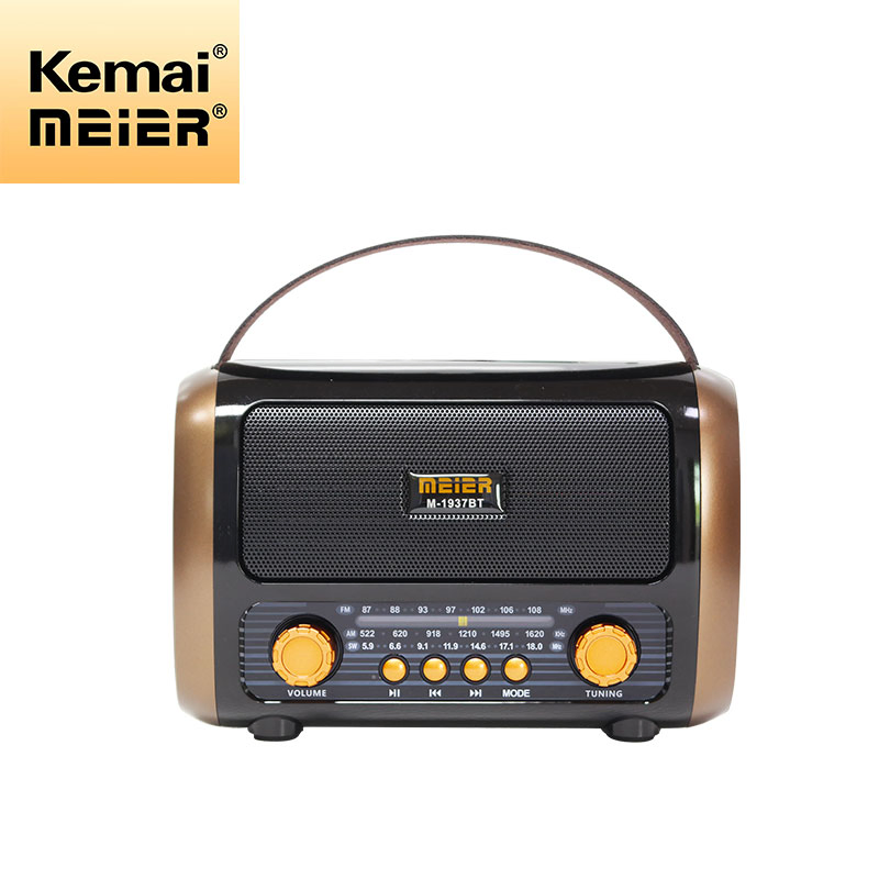 Retro Fashion Radio Portable Rechargeable Mini Wireless Radio for The Home Outdoors