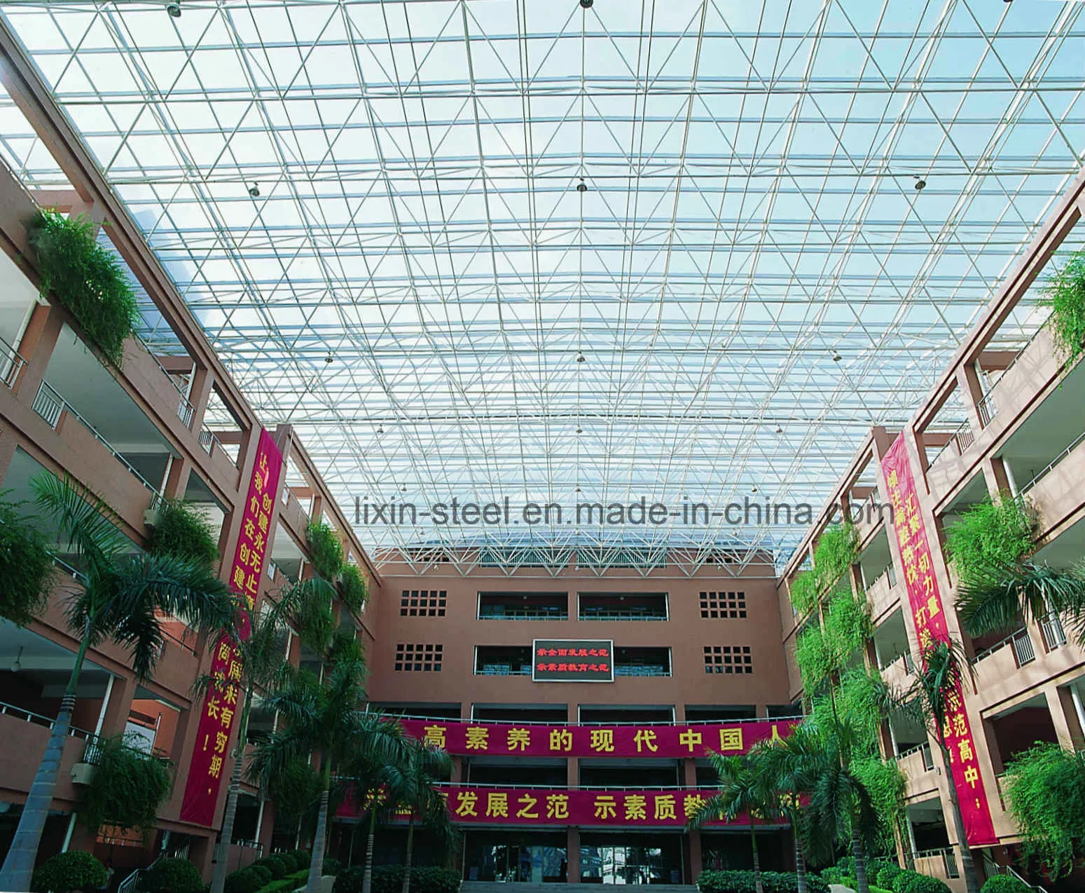 Prefab Steel Building with Roof Truss Frame Modular Steel Hall